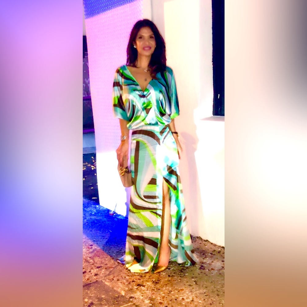 Custom Made Dress with 
Real Emilio Pucci Fabric 
Made To Order